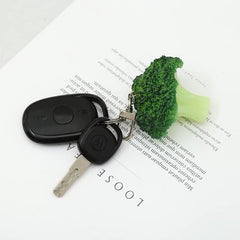 HSYHERE Men Women Creative Interesting Novelty Stylish Mini Simulated Food Orange Shrimp Keychain Key-ring Pendant