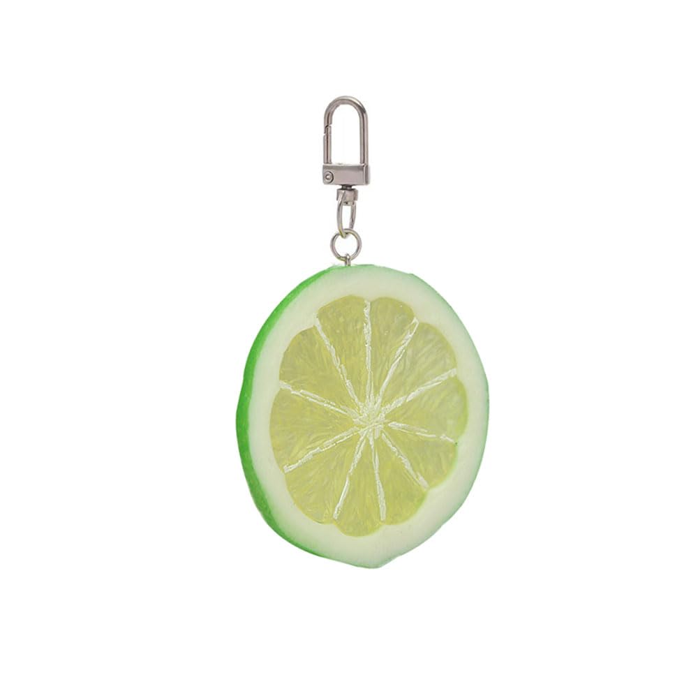 HSYHERE Men Women Creative Interesting Novelty Stylish Mini Simulated Food Fruit Shrimp Keychain Key-ring Pendant