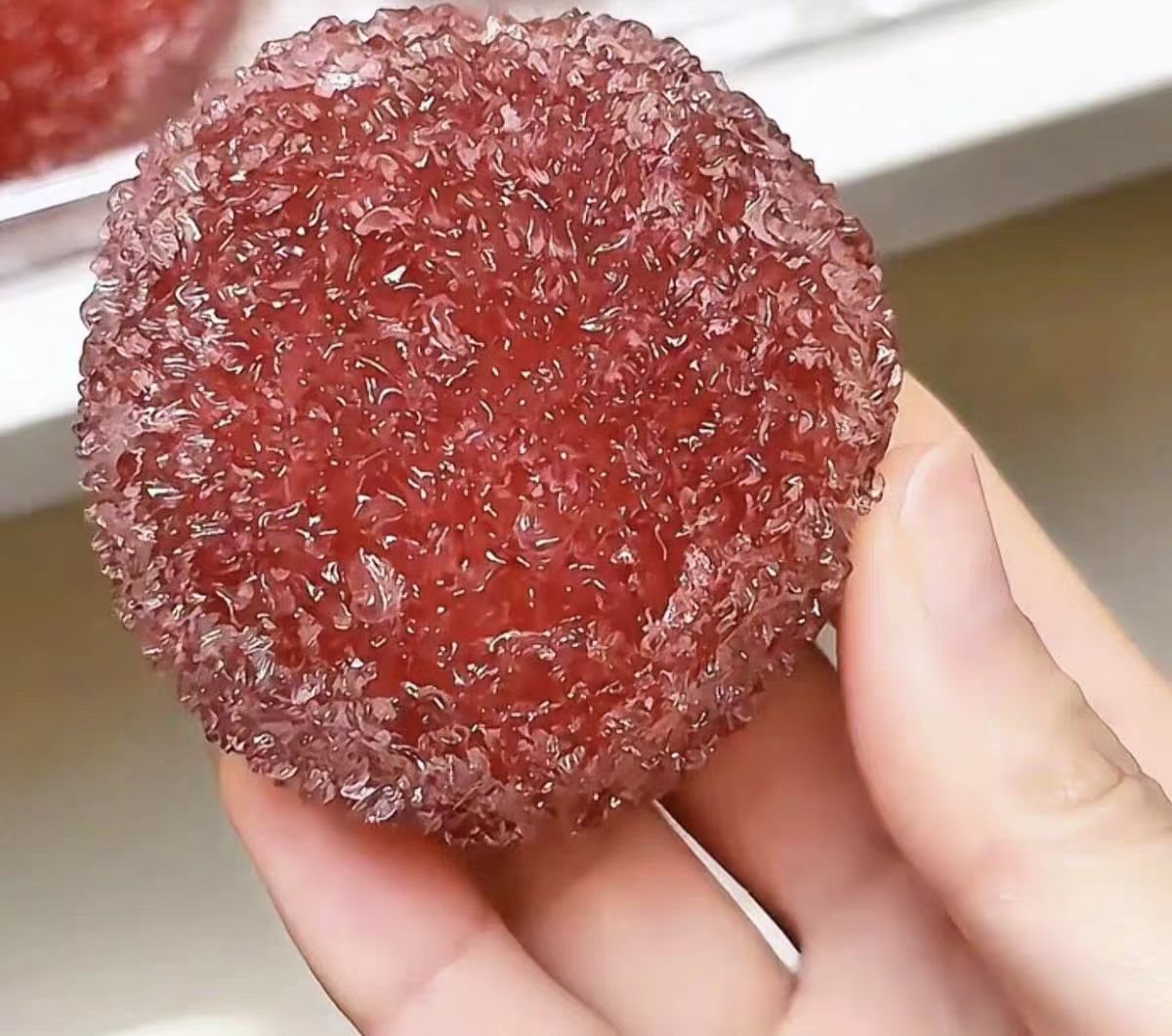 🍒 Crystal Bayberry Squishy – Realistic Yangmei Stress Relief Toy