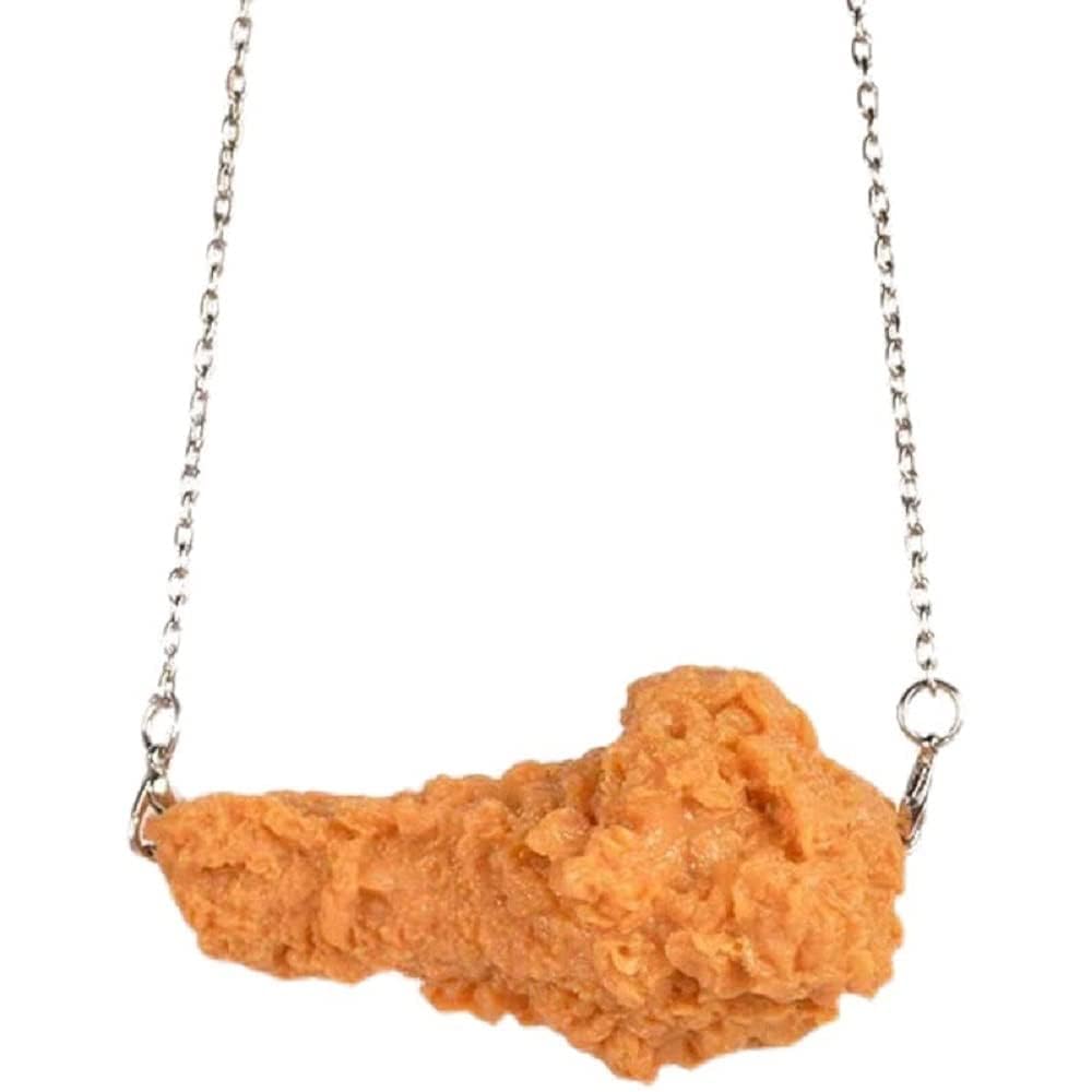 Fuqimanman2020 Imitation Food Keychain Fried Chicken Leg Chicken Wing Chicken Nugget Keychain Accessories