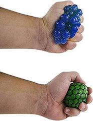 Mesh Squishy Ball Squeeze Grape Ball Relieve Pressure Ball, Colors May Vary, 2PCS