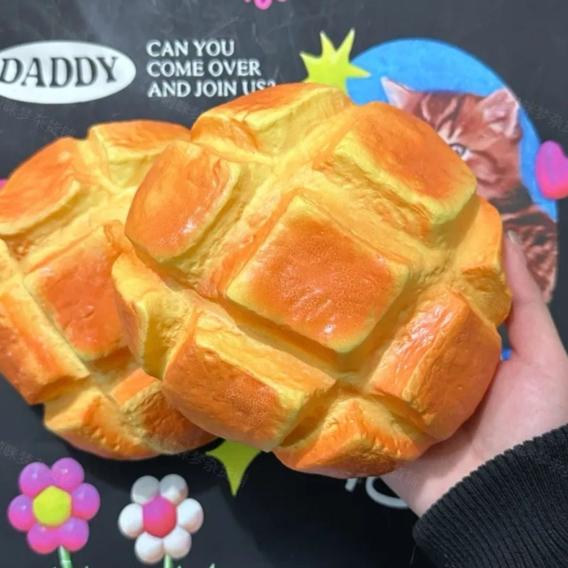 Melon Bread Slow Rising Squishy Stress Relief Decompression Toy