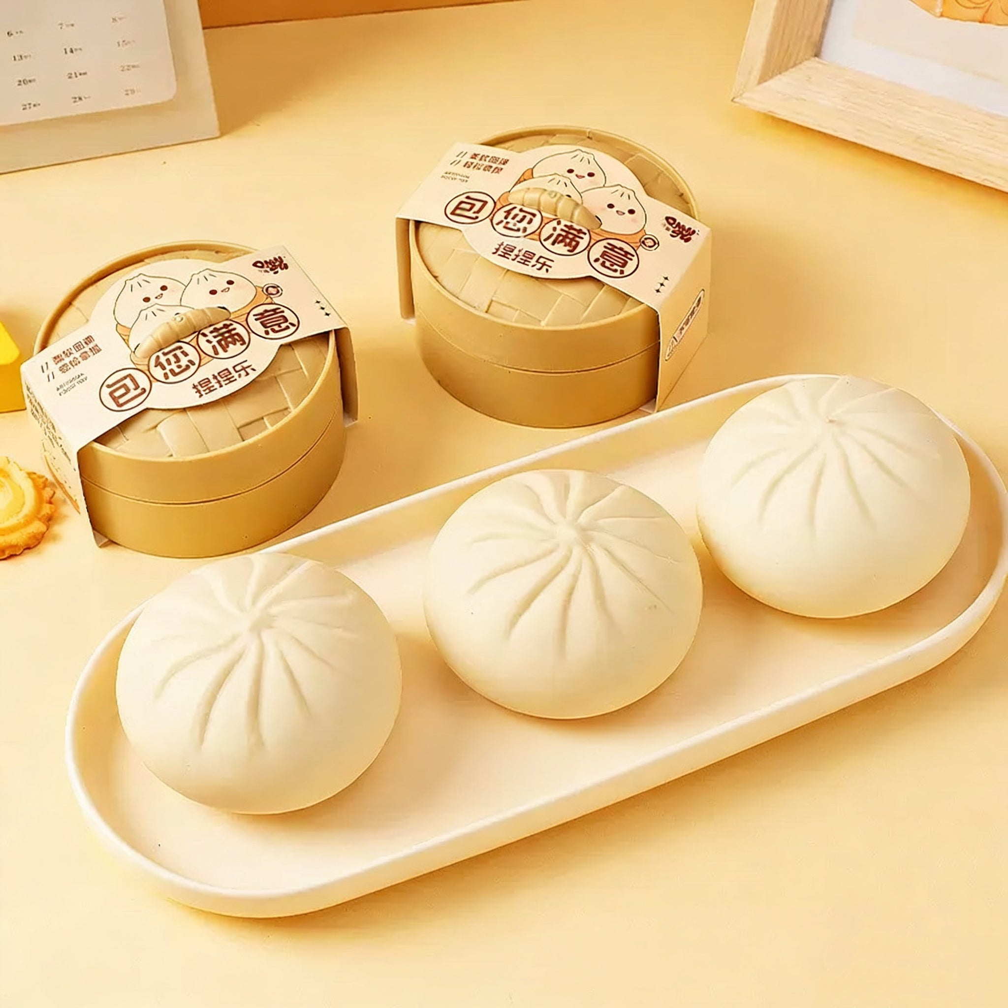 Bun/Dumplings Squishy Stress Relief Decompression Toy