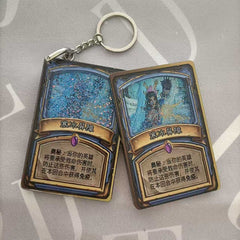 ❄️ Frozen Barrier Glitter Card Keychain ❄️